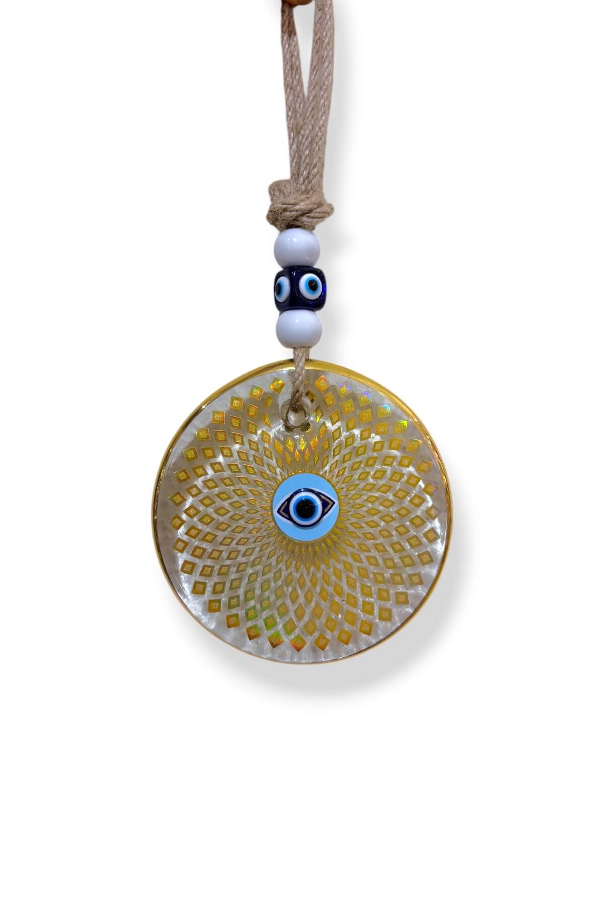 13 cm Yaldız Gold  Detaylı Nazarlık No:5