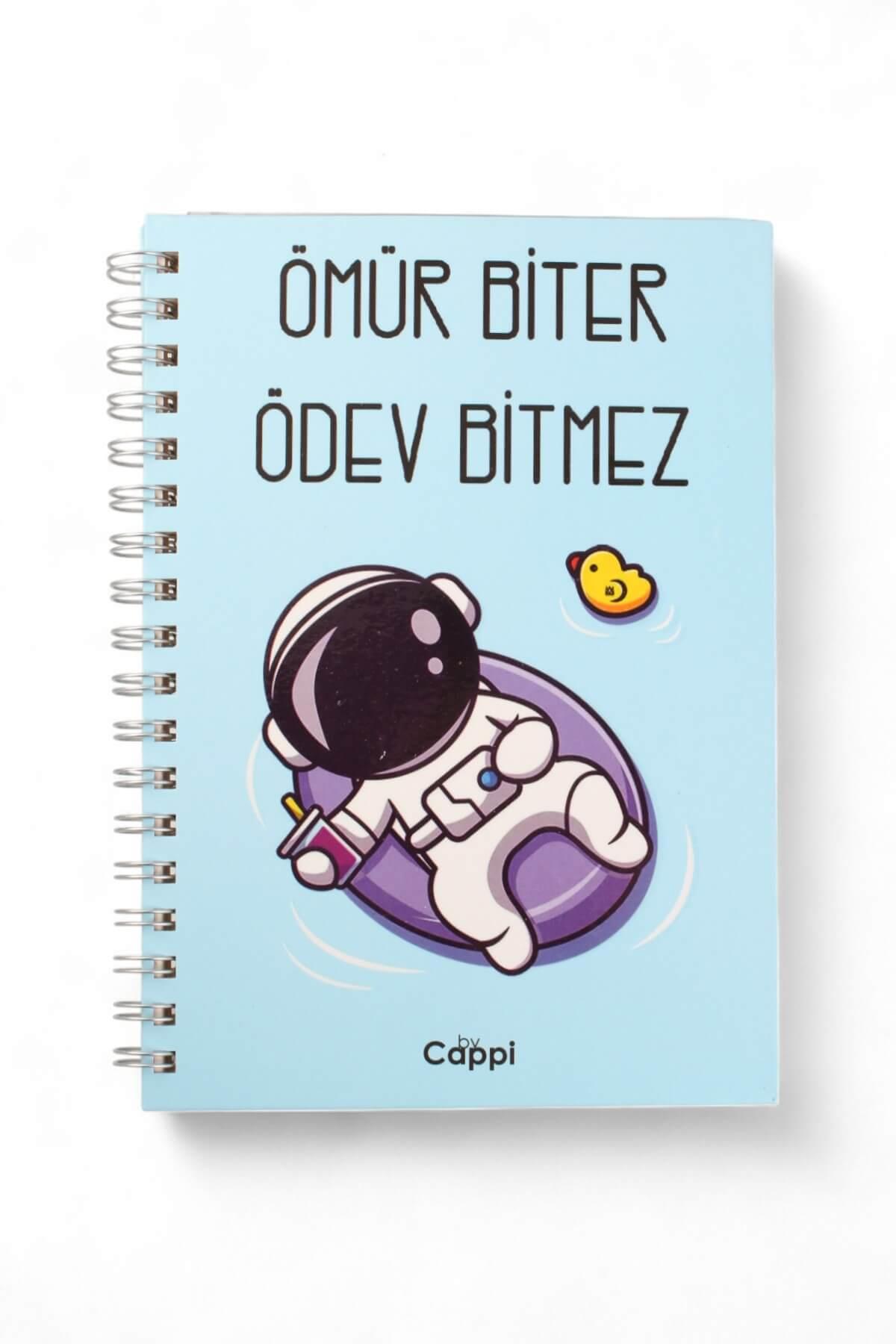 14x21cm Mesajlı Sert Kapak 160 Sayfa Kareli Defter