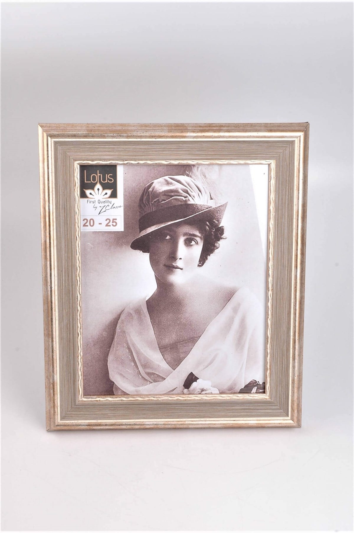 20 x 25 cm Bej Platin Ahşap Çerçeve