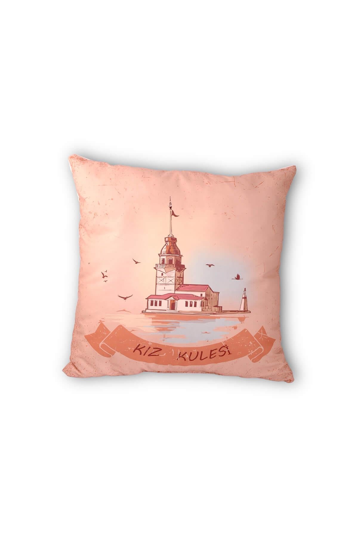 28x28 cm Kız Kulesi Yastık