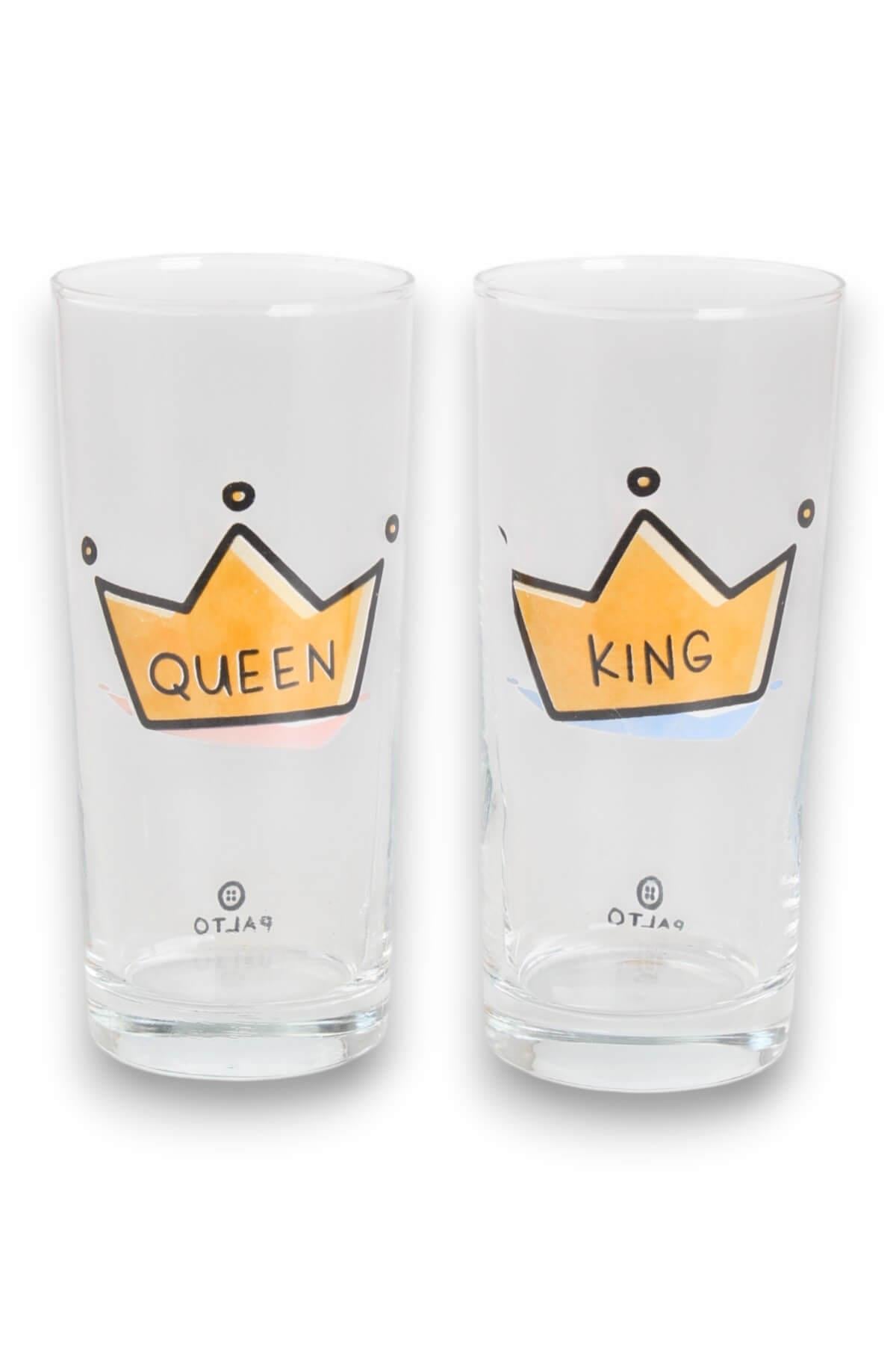 2'li King Queen Rakı Kadehi