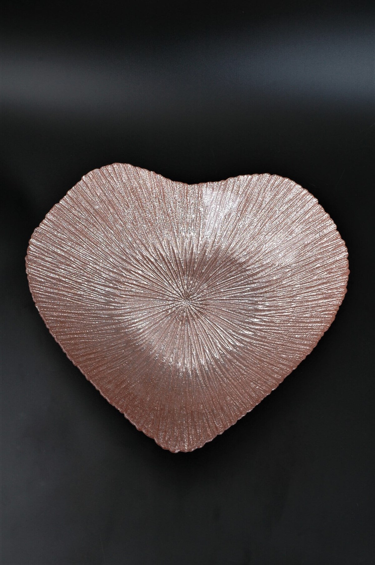 30cm Rose Simli Cam Kalp Kase