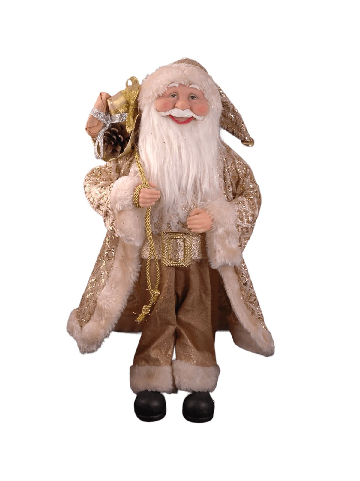 45cm Dore Kıyafetli Ayakta Noel Baba