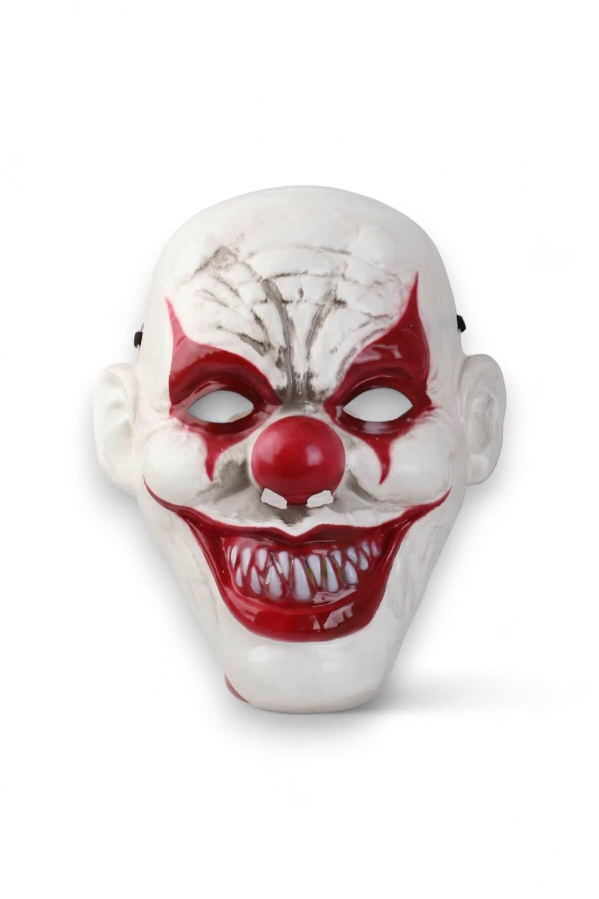 Beyaz Joker Palyaço Maske