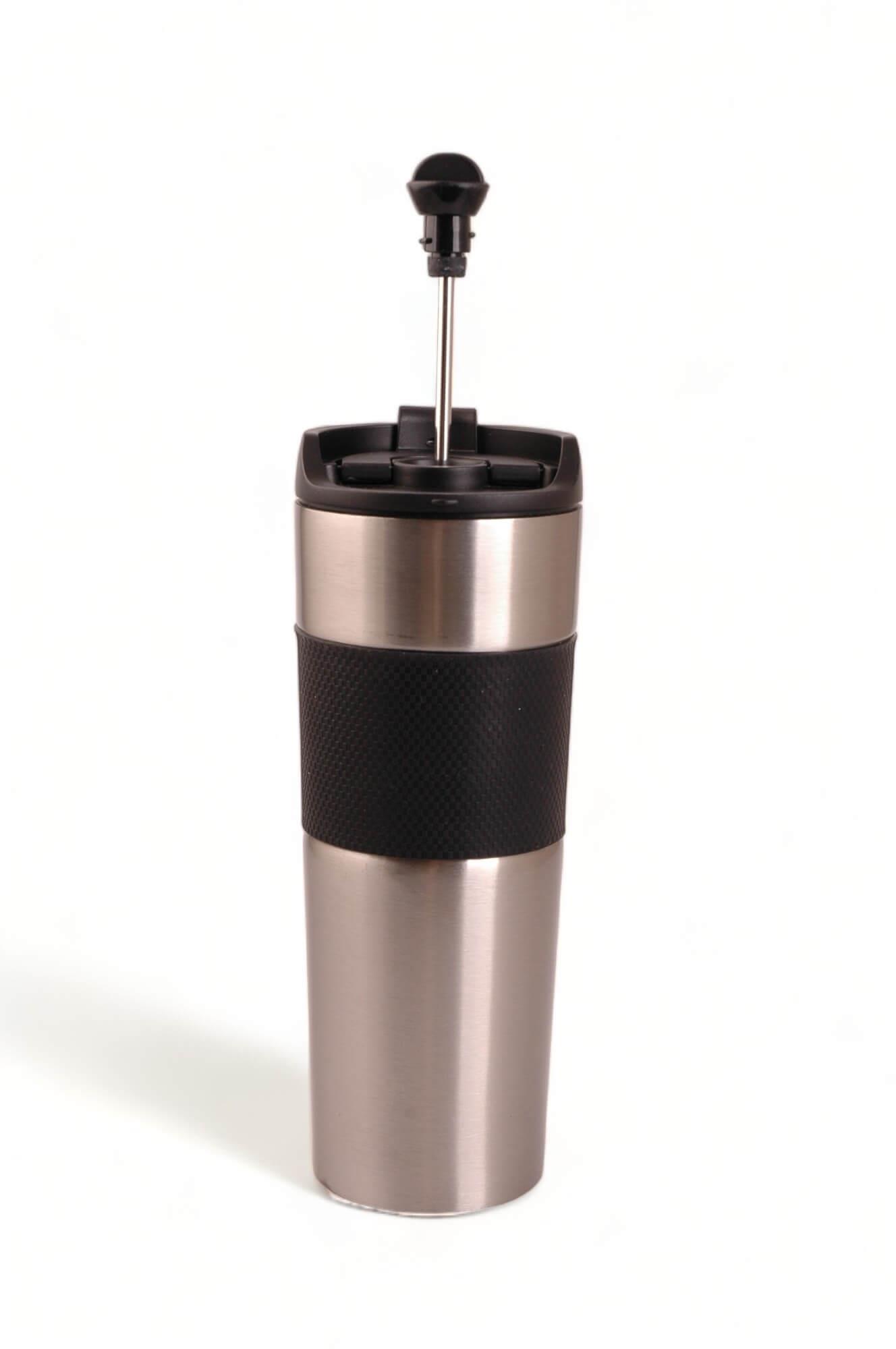 Gümüş French Press Termos Bardak 500ml