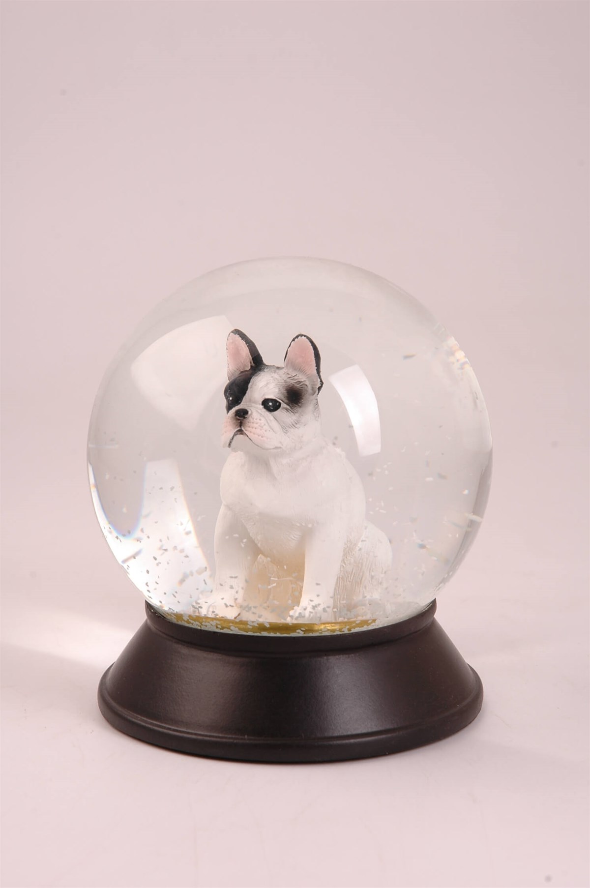 Koleksiyon Serisi Beyaz French Bulldog Köpekli  Kar Küresi