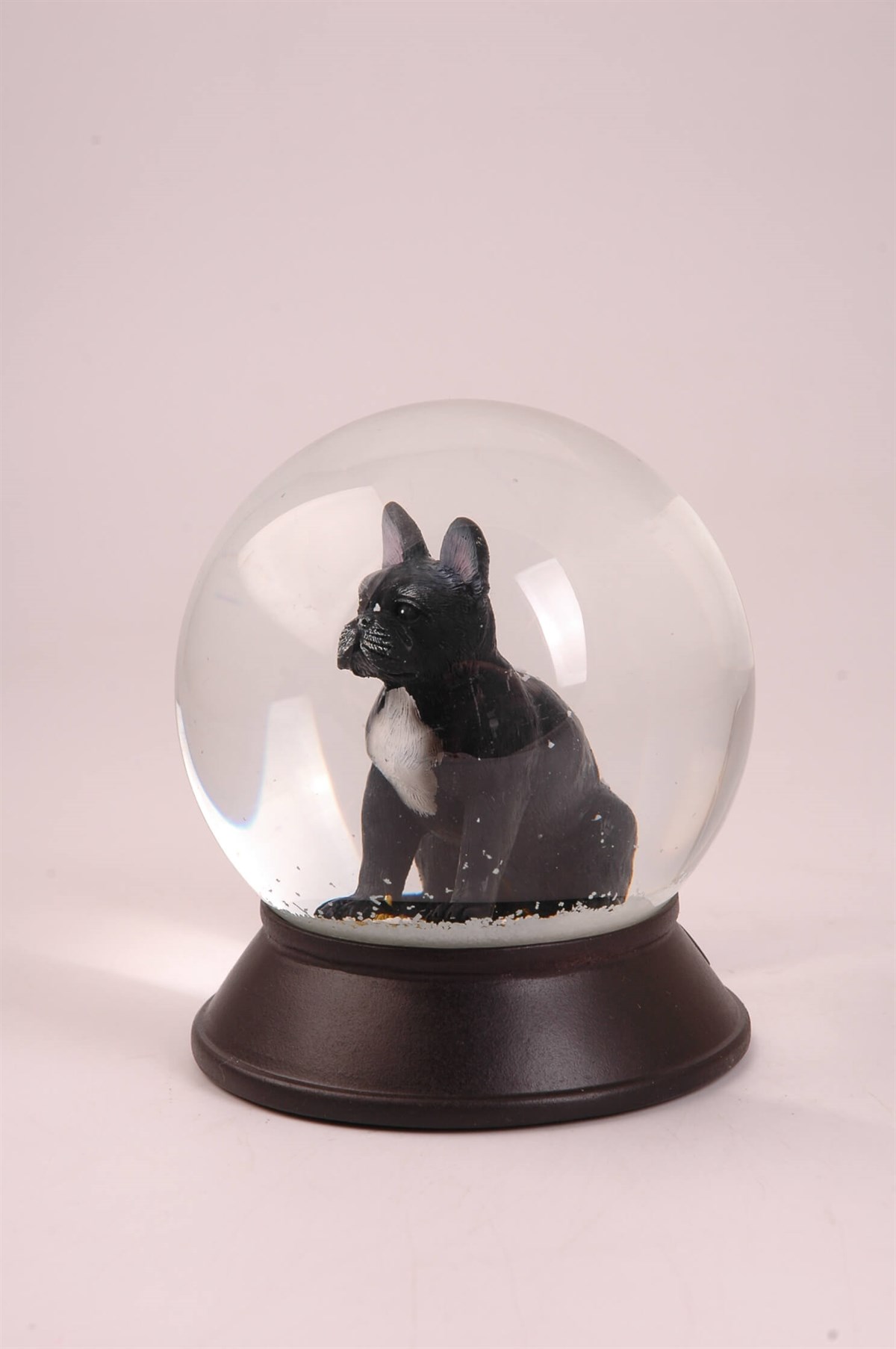 Koleksiyon Serisi Siyah French Bulldog Köpekli  Kar Küresi