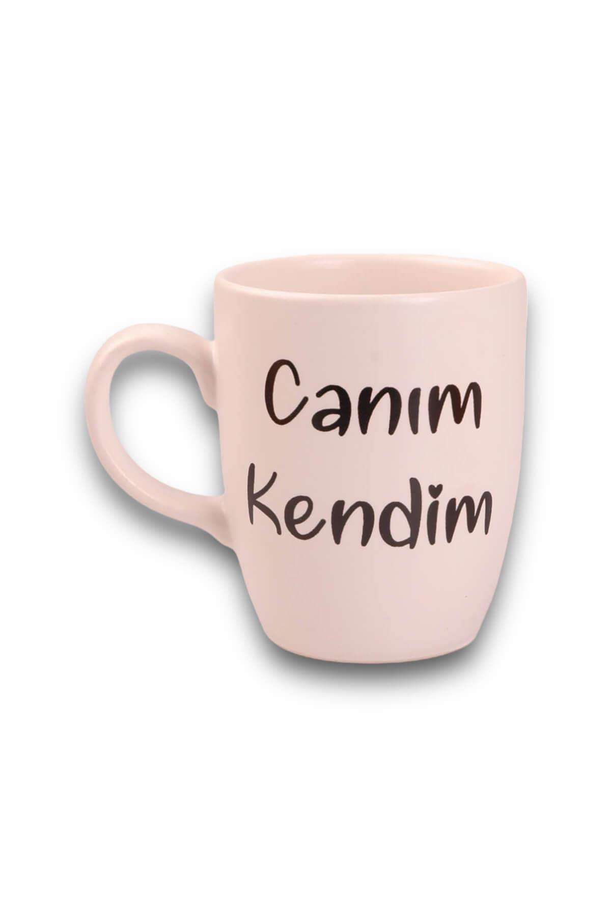 Oval Canım Kendim Beyaz Kupa