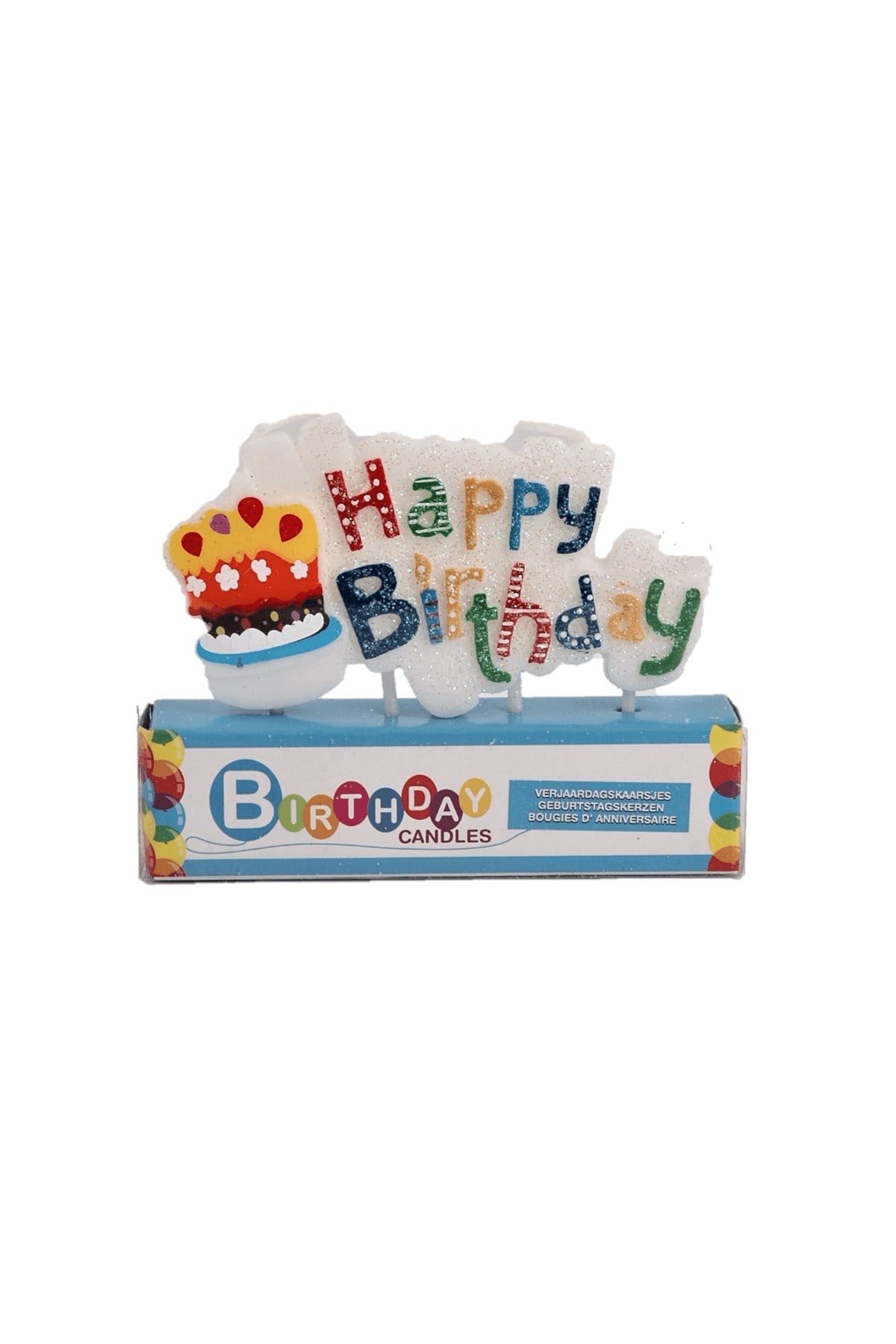 Rengarenk Happy Birthday Doğumgünü Mumu