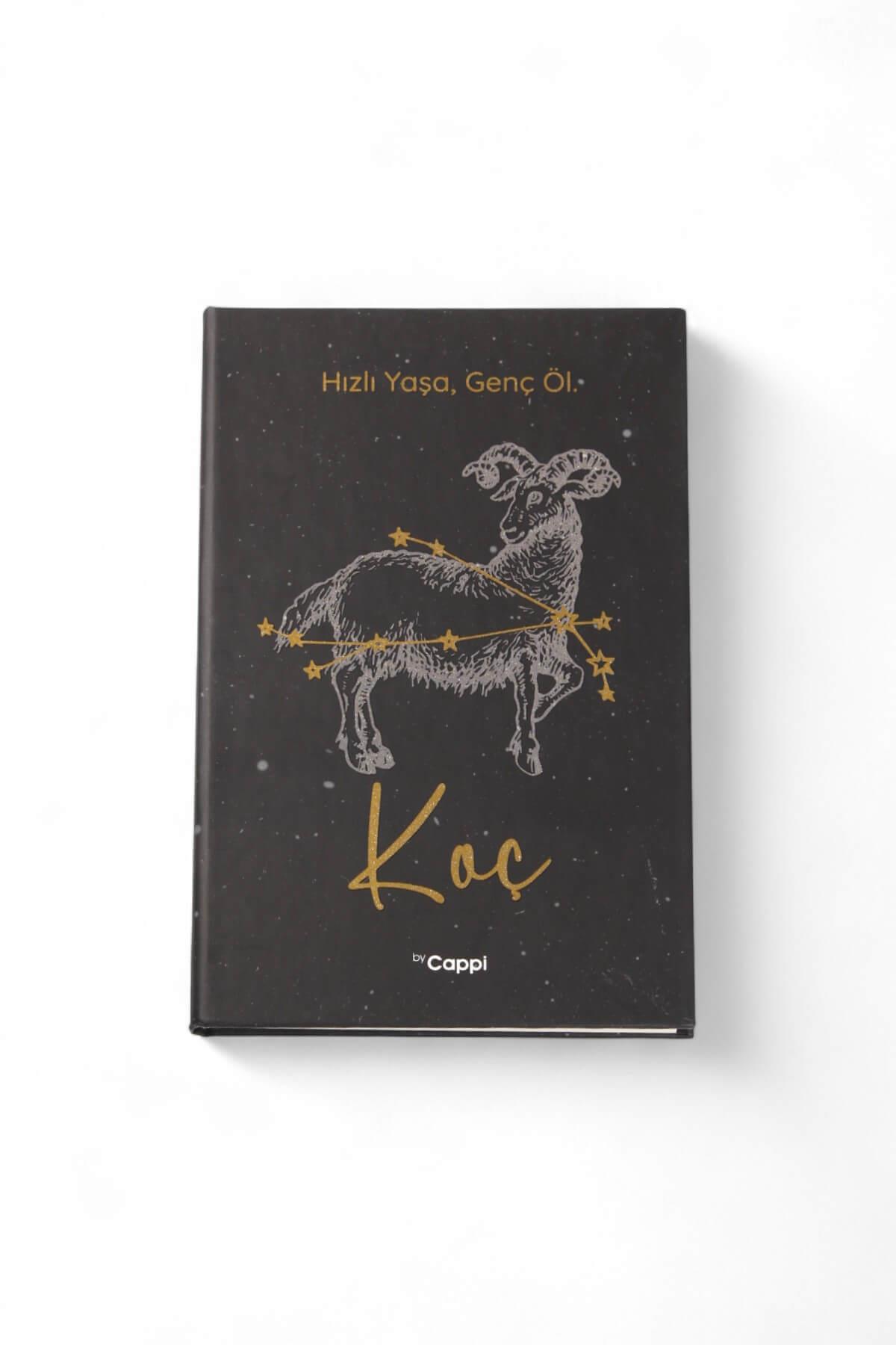 Simli  Koç Burcu Çizgili Defter