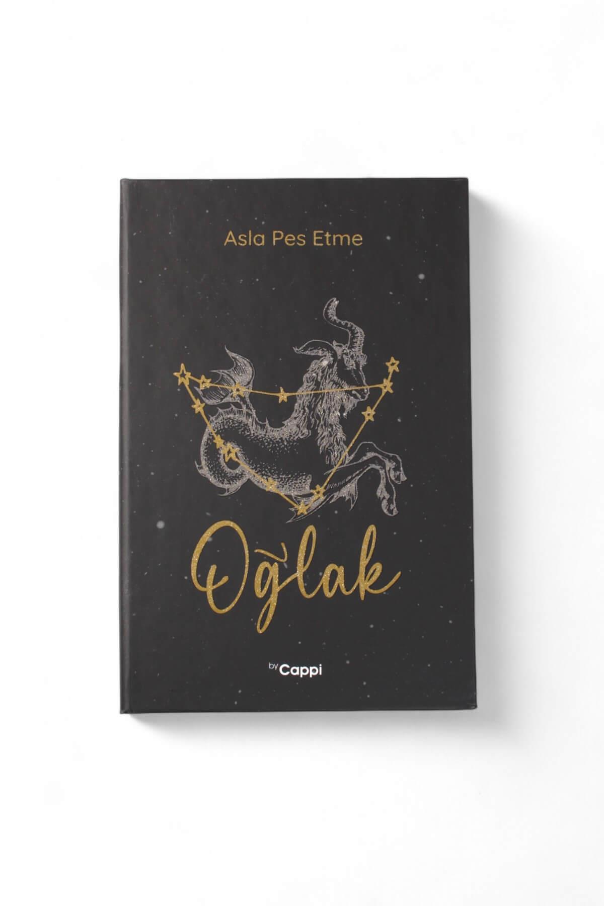 Simli Oğlak Burcu Çizgili Defter