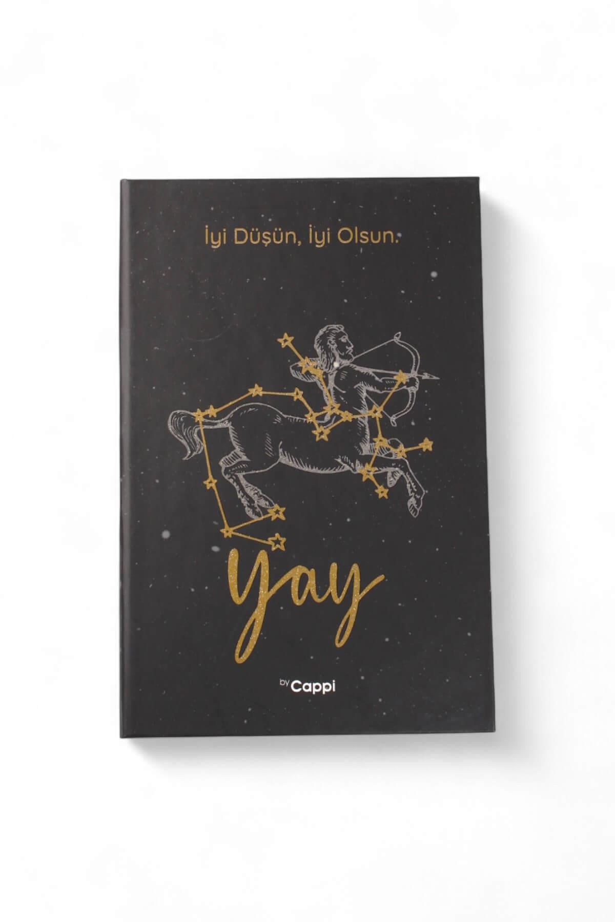 Simli Yay Burcu Çizgili Defter