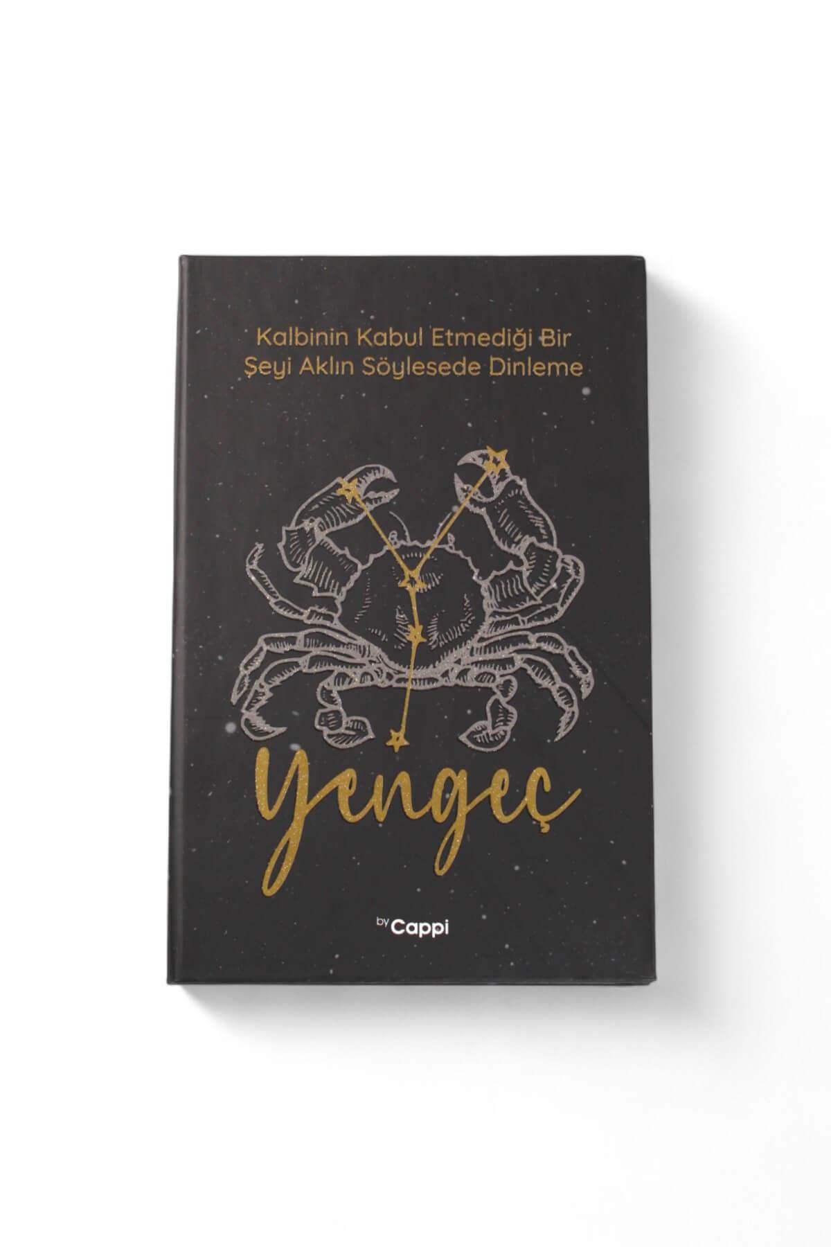 Simli Yengeç Burcu Çizgili Defter