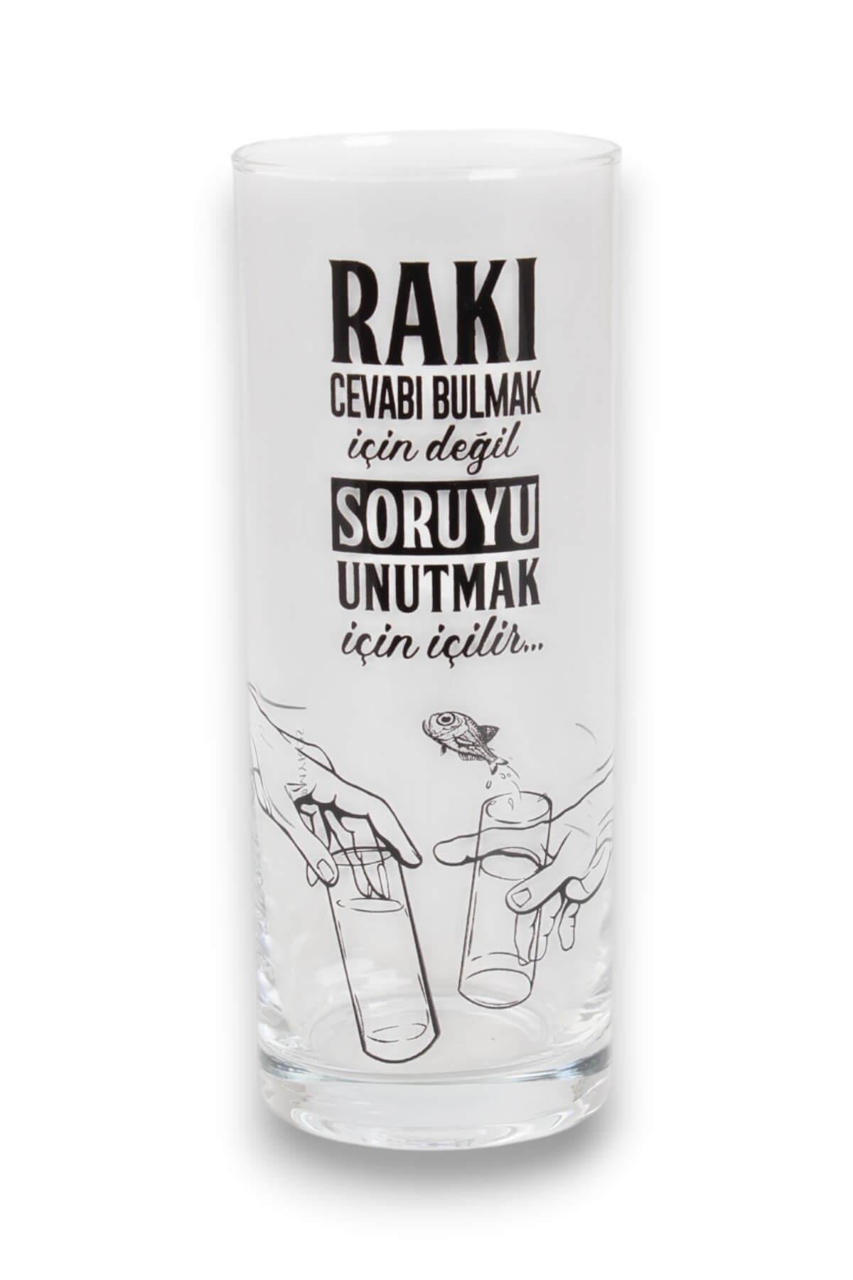 SORU MESAJLI RAKI KADEHİ