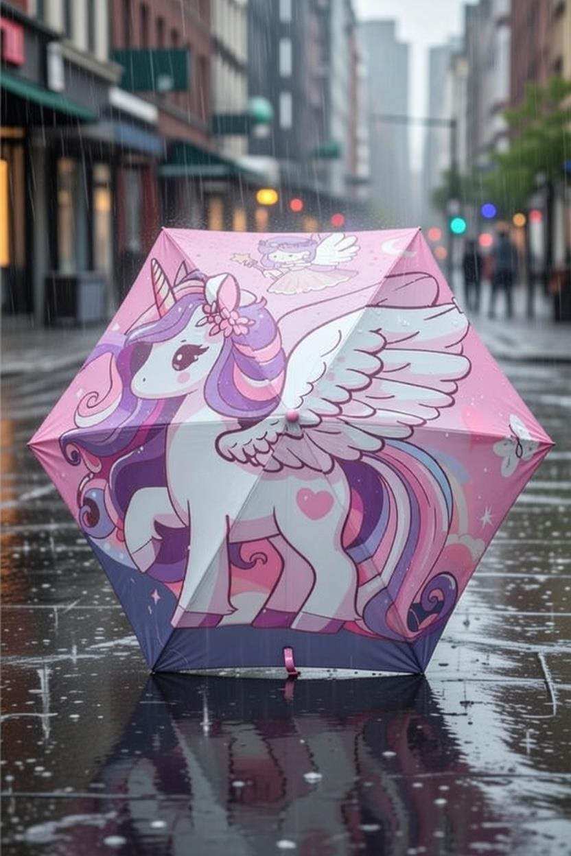 Unicorn Çocuk Baston Şemsiye
