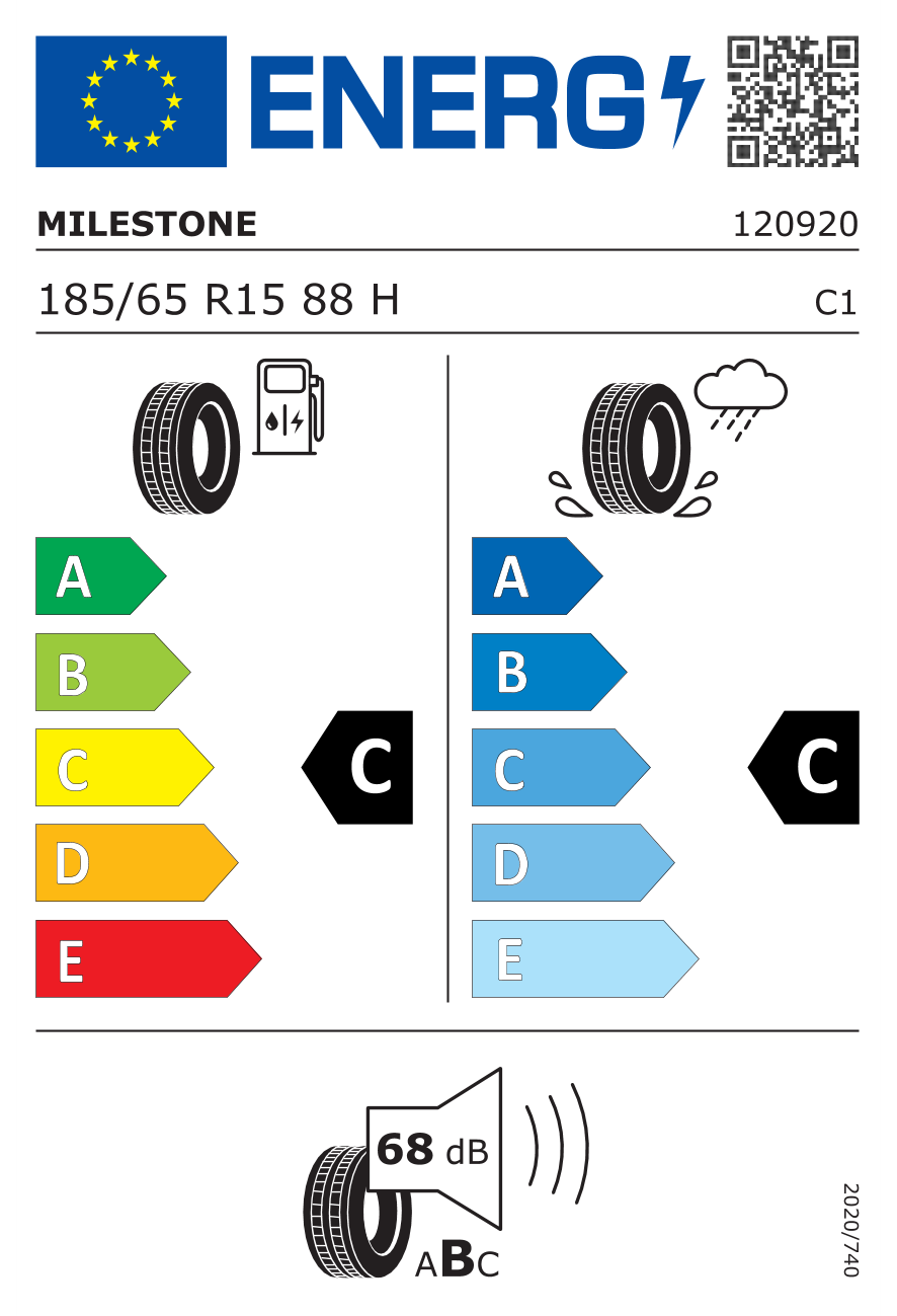Milestone 185/65R15 88H Carmile  Yaz Lastiği (2026)