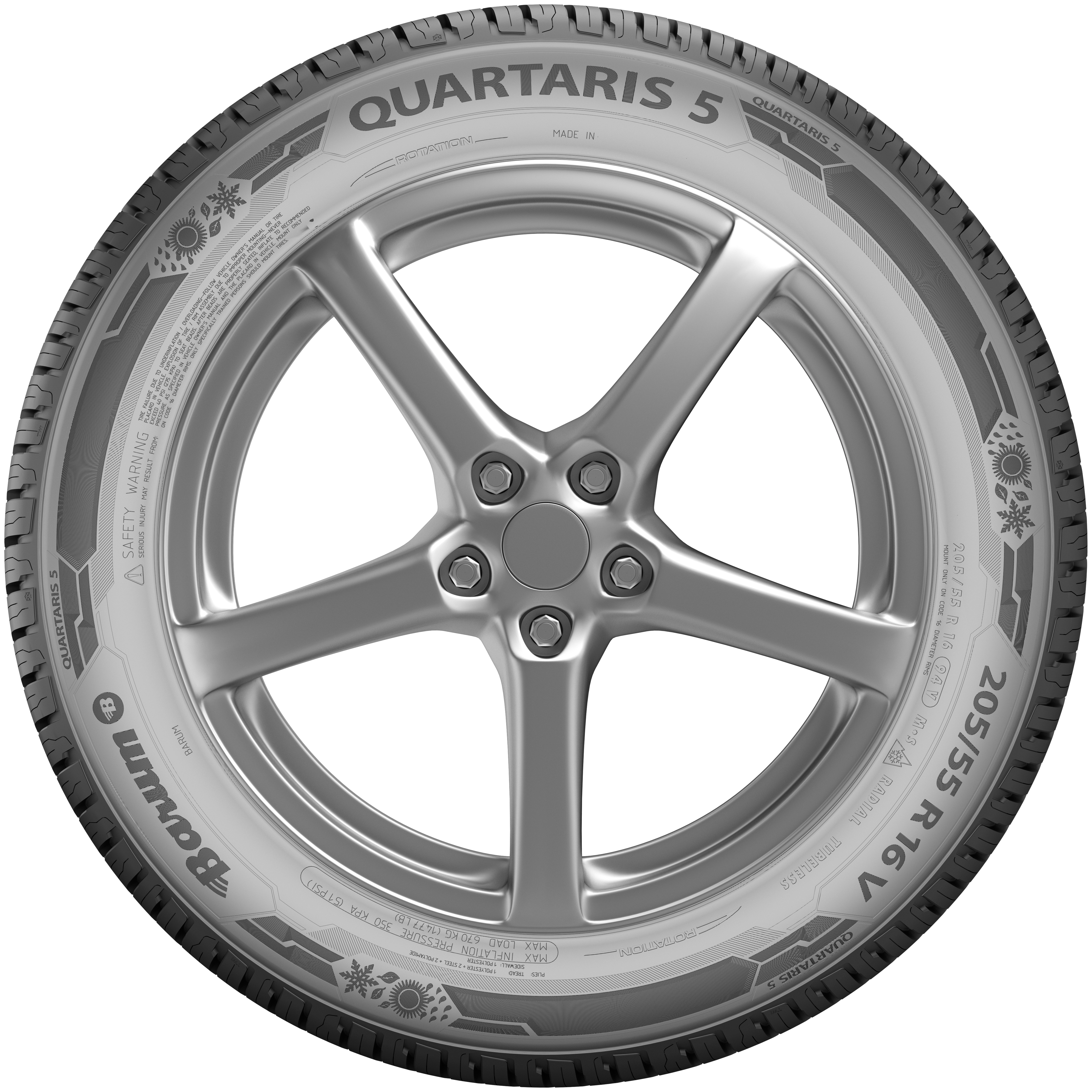 Barum 195/55R15 85H Quartaris 5 Dört Mevsim Lastiği (2025)