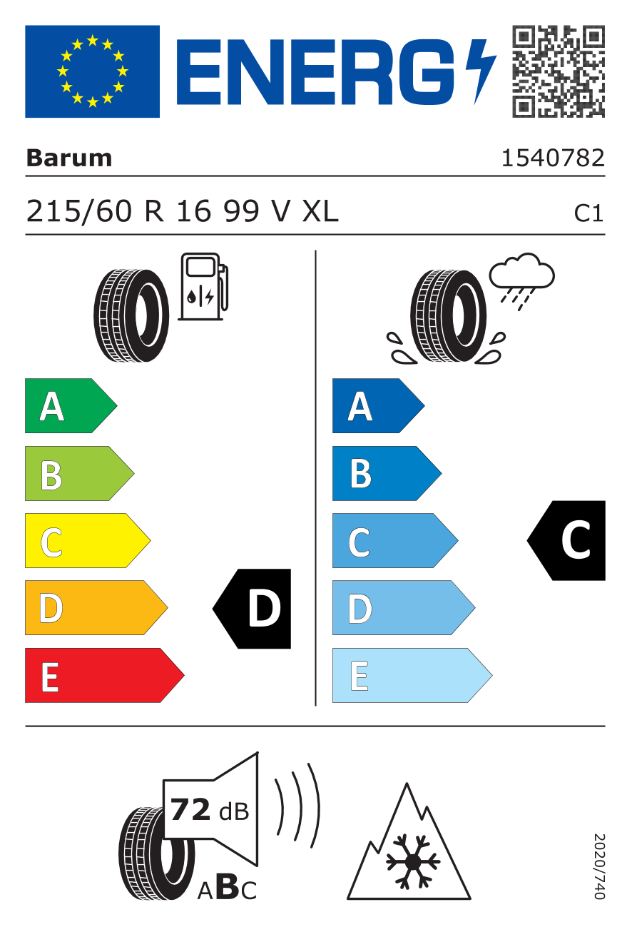 Barum 215/60R16 99V XL Quartaris 5 Dört Mevsim Lastiği (2025)