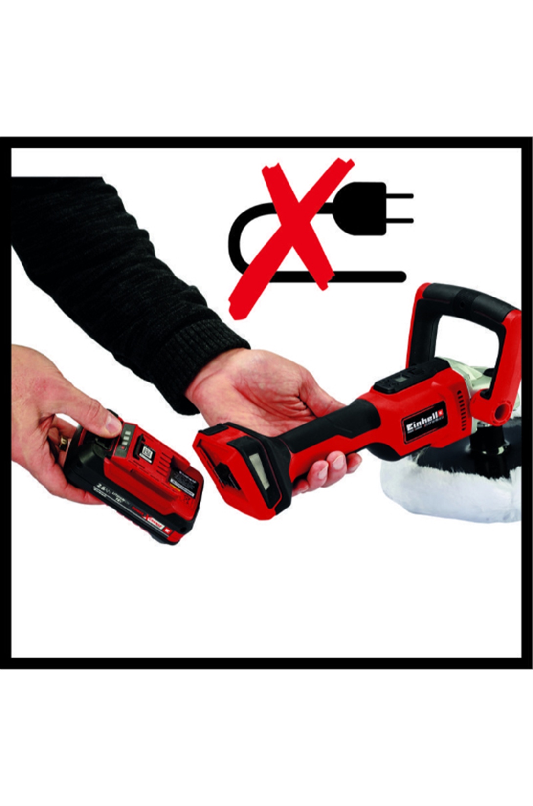 Einhell CE-CP 18/180 Li E-Solo Akülü Polisaj ve Zımpara Makinası (Akü ve Şarj Cihazı Dahil Değildir) - 2093320