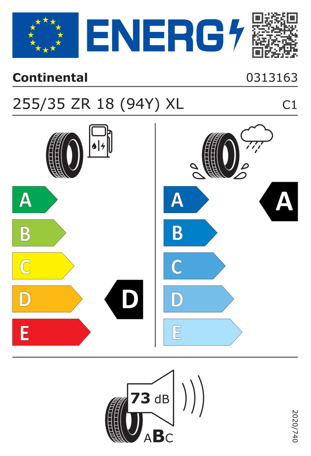 Continental 255/35ZR18 94Y SportContact 7 XL FR Yaz Lastiği (2024)
