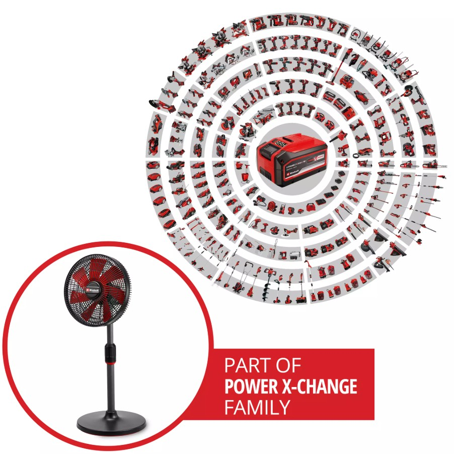 Einhell GE-CF 18/320 P Li - Solo, Akülü Vantilatör (Akü ve Şarj Cihazı Dahil Değildir) - 3408071