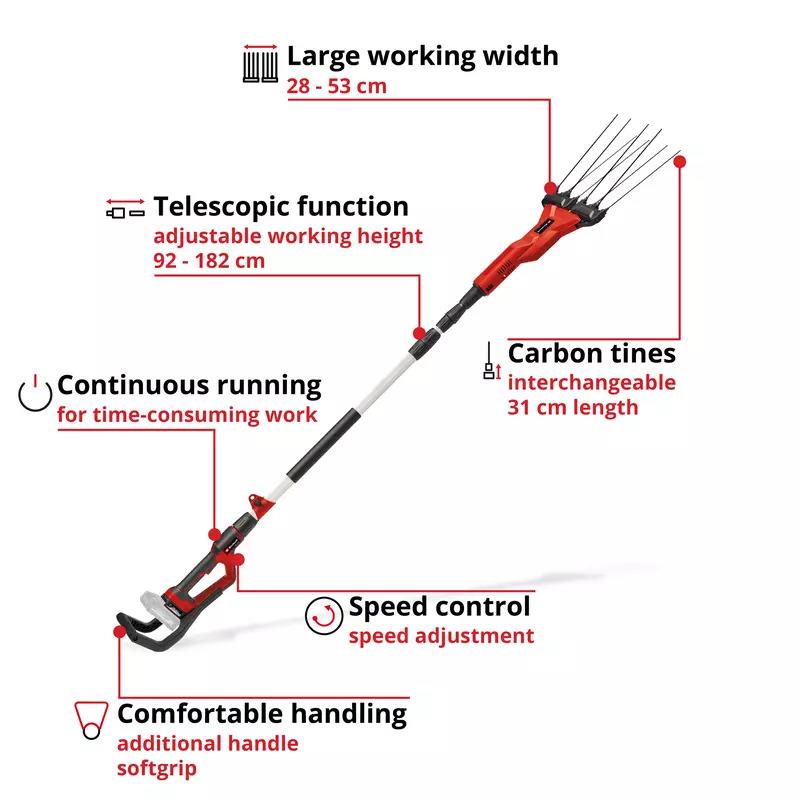Einhell GE-FS 18/53 Li - Solo Akülü Meyve & Zeytin Silkme (Akü ve Şarj Cihazı Dahil Değildir) - 3411400