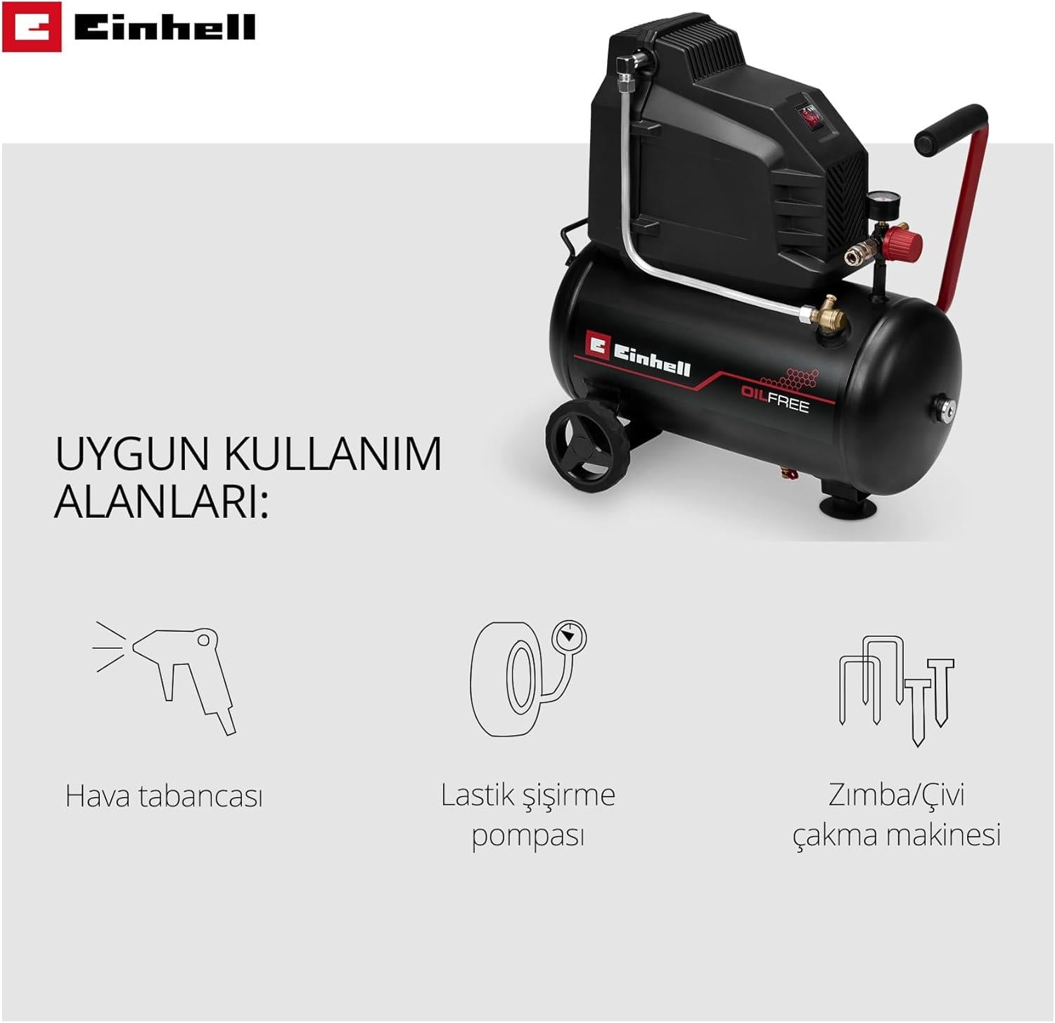 Einhell TC-AC 190/24/8 I OF Hava Kompresörü (Yağsız) - 4007375