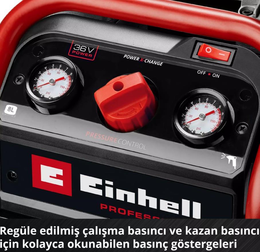 Einhell SILENZO 36/210 Solo, Kompresör (Akü ve Şarj Cihazı Dahil Değildir) - 4020380