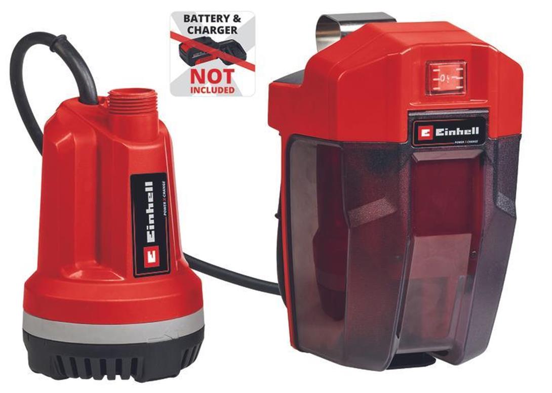 Einhell GE-PP 18 RB Li - Solo, Akülü Dalgıç Pompa - Temiz Su (Akü ve Şarj Cihazı Dahil Değildir) - 4170429