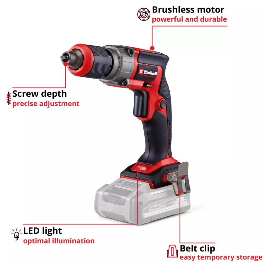 Einhell TP-DY 18 Li BL - Solo, Akülü Alçıpan Vidalama (Akü ve Şarj Cihazı Dahil Değildir) - 4261010