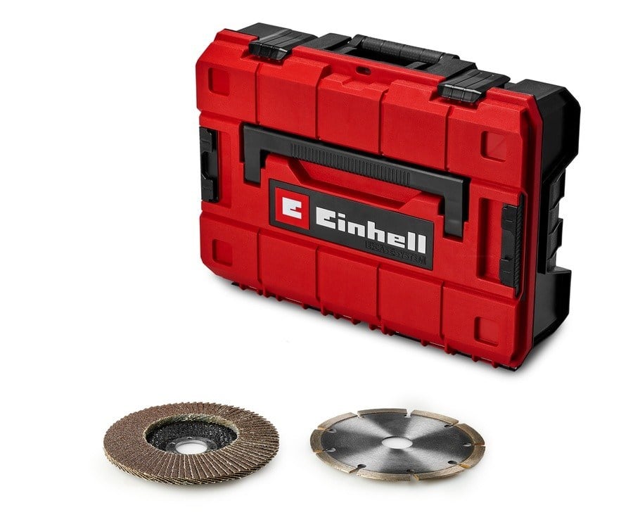 Einhell Professional TP-AG 18/125 Ce +3 Set - Solo Akülü Avuç Taşlama Seti (Akü ve Şarj Cihazı Dahil Değildir) - 4431195