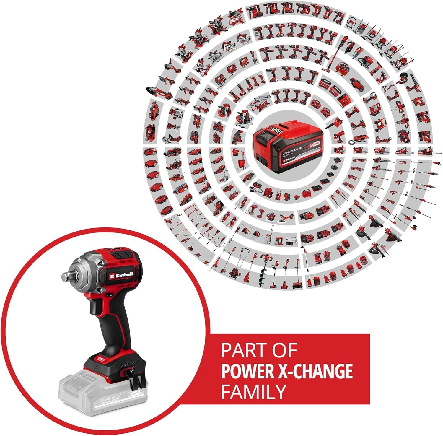 Einhell TP-CW 18/350-C Li BL - Solo Kömürsüz Akülü Darbeli Somun Sıkma (Akü ve Şarj Cihazı Dahil Değildir) - 4510055