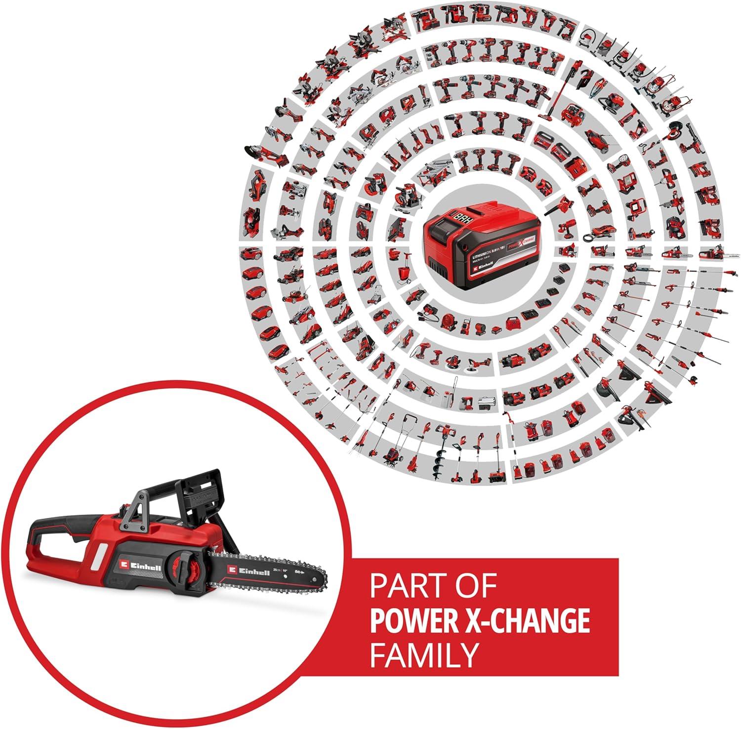 Einhell GE-LC 18/25 Li BL -Solo Akülü Zincirli Ağaç Kesme (Akü ve Şarj Cihazı Dahil Değildir) - 4600070