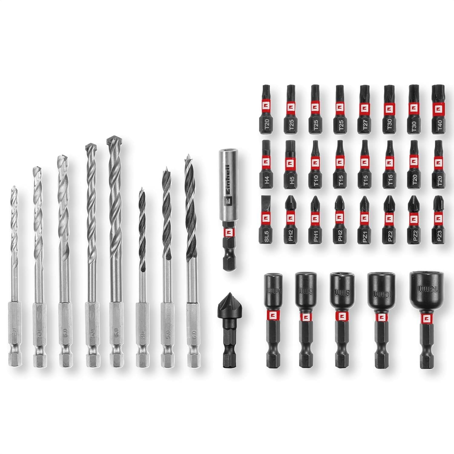 Einhell kombi uç seti Bits & Matkap uç 39 parça M-BOX kutu - 49108759