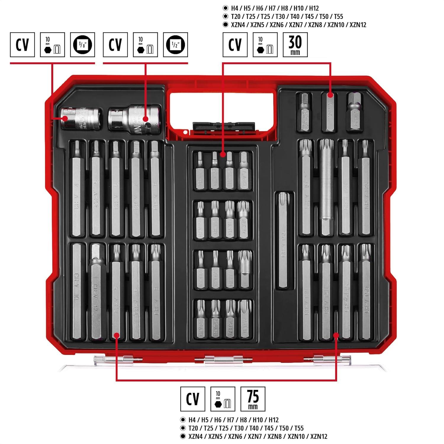 Einhell Bits Uç Seti 40 Parça M-Case Kutu - 49109032