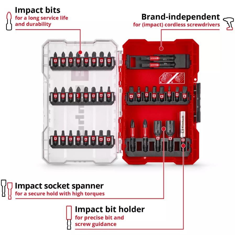 Einhell Bits Uç Seti 39 Parça M-Case Kutu - 49109210