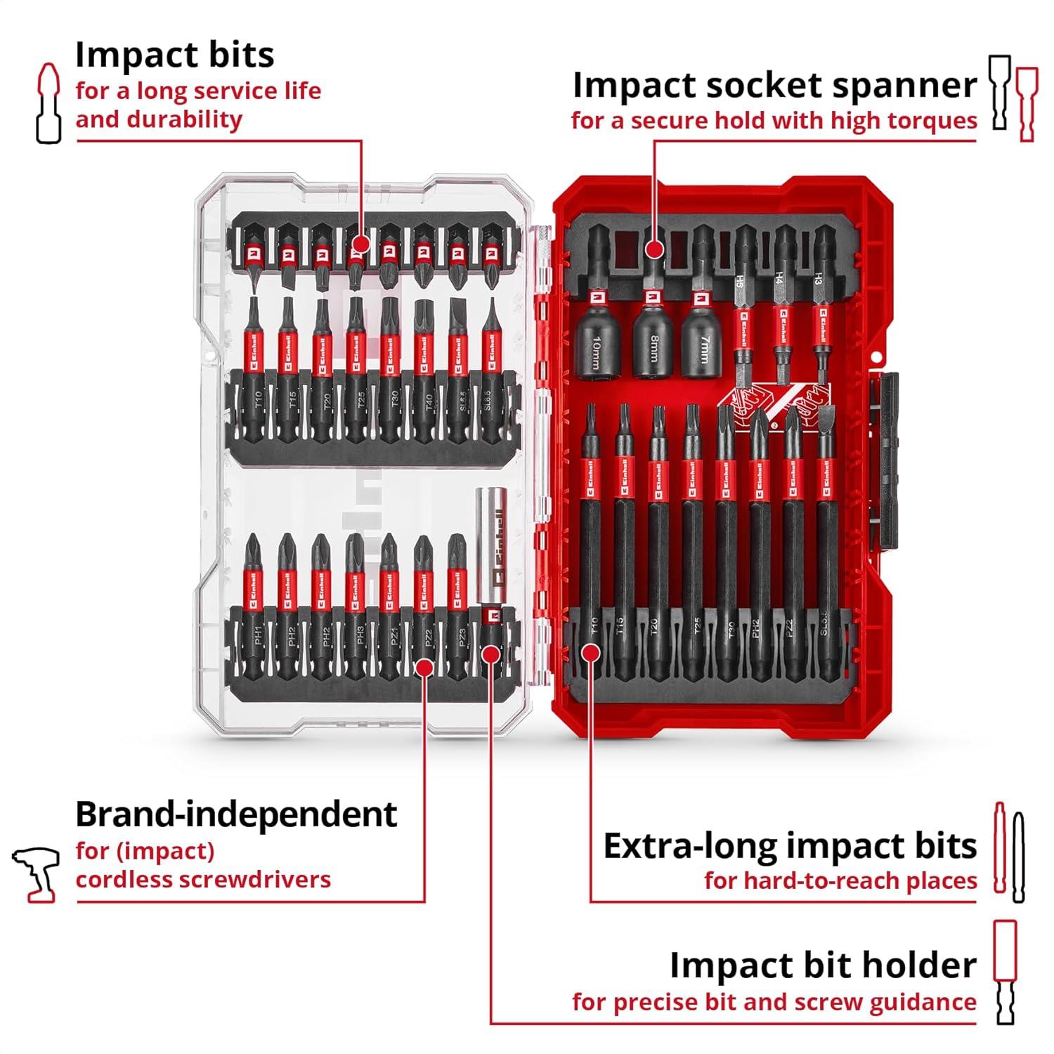 Einhell Bits Uç Seti 38 Parça M-Case Kutu - 49109250