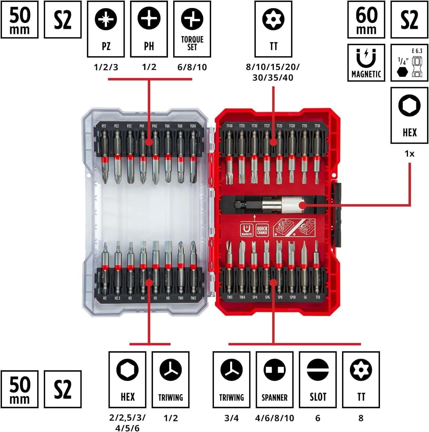 Einhell Delici ve Vidalama Uç Seti 33 Parça M-CASE kutu - 49118903