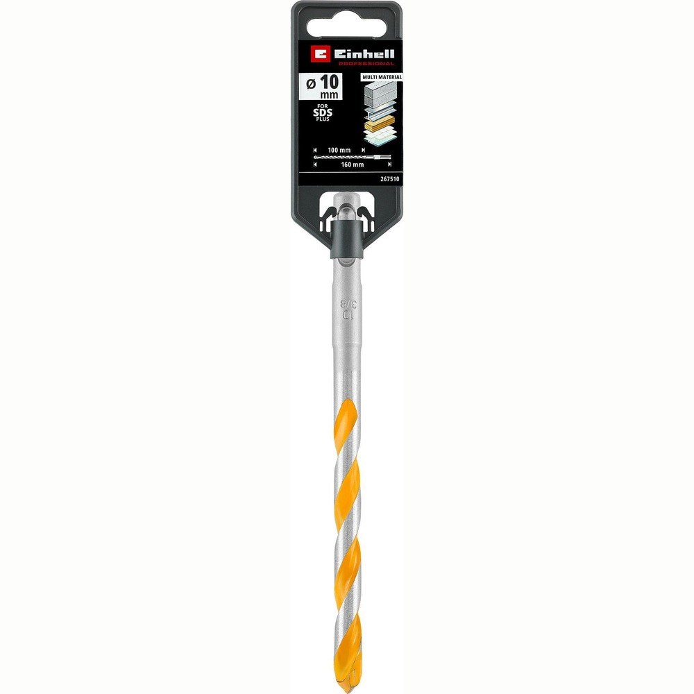 Einhell SDS Plus Çok Amaçlı Matkap Ucu 10 mm (40Cr çelik, karbür çift kesici, 130° elmas uç, darbesiz kullanım) - 49267510