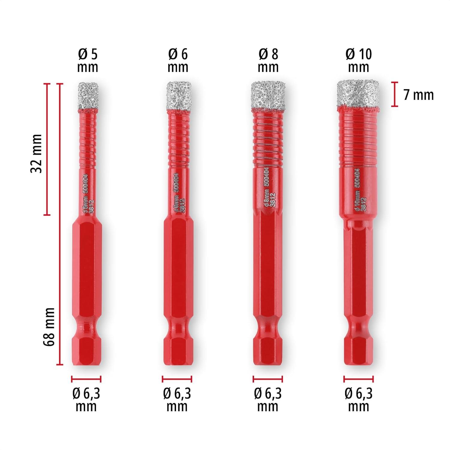 Einhell Elmas Karo Matkap Ucu Seti 4 Parça - 49500404