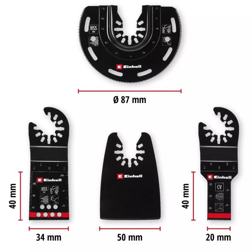 Einhell Raspalama Set 4 Parça  - 49708104