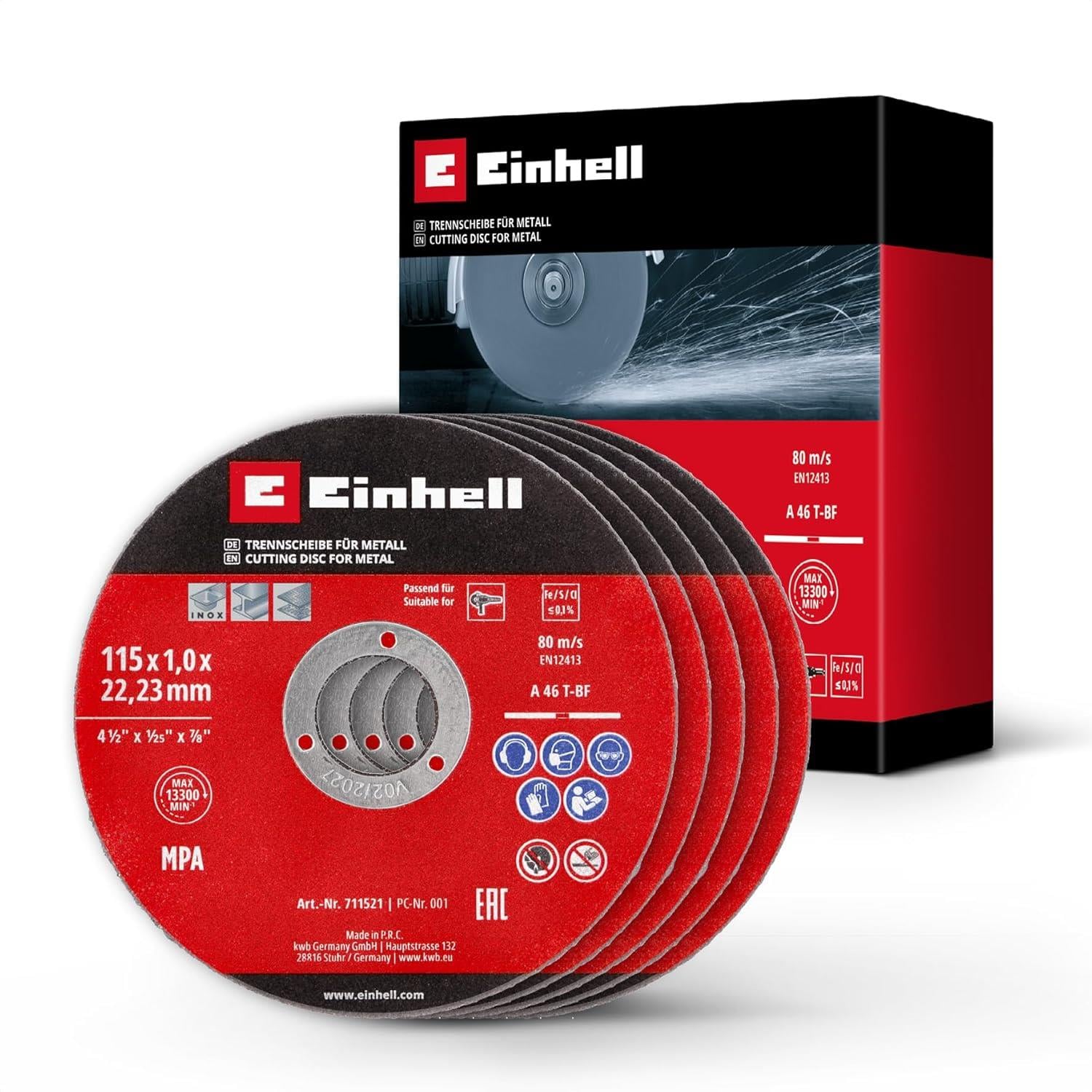 Einhell İnox kesici disk 115x1,0mm 5 Li. - 49711521