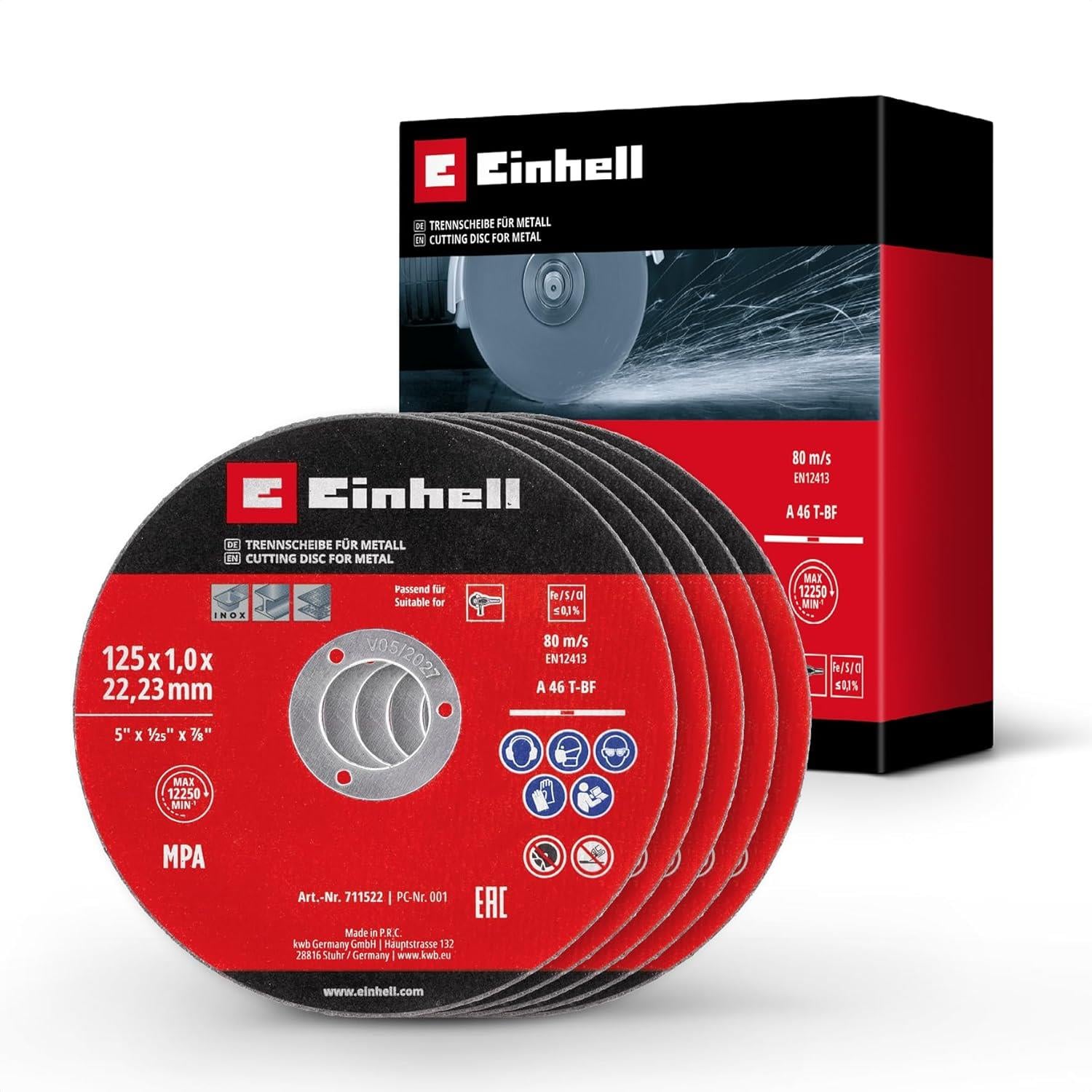 Einhell İnox kesici disk 125x1,0mm 5 Li. - 49711522
