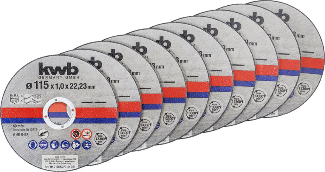 Kwb Metal kesici disk 115x1.0  10 lu 
