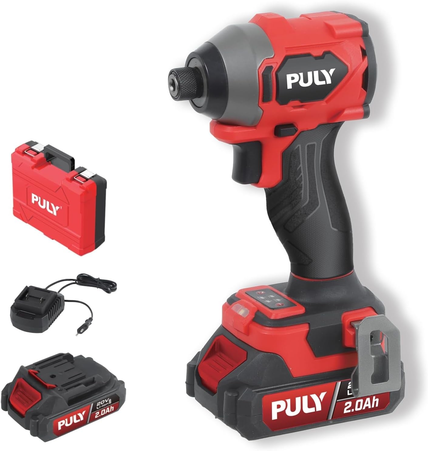 PULY BLMI-282 Kömürsüz 20V Akülü Torklu Vidalama Set 260 Nm (2X2.0 Ah)