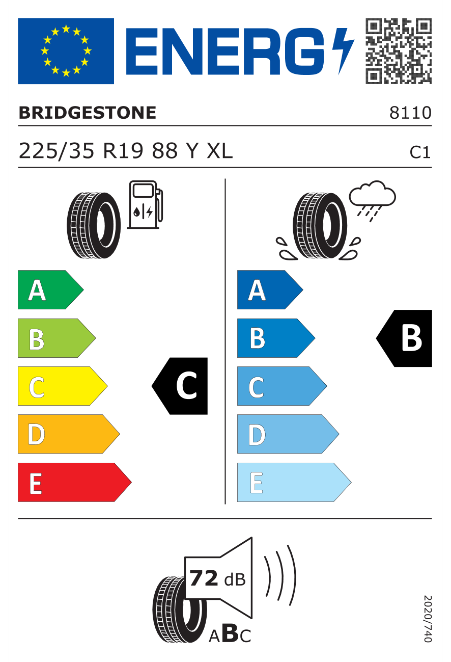 Bridgestone 225/35R19 88Y Potenza S001 * RFT XL Yaz Lastiği (2025)
