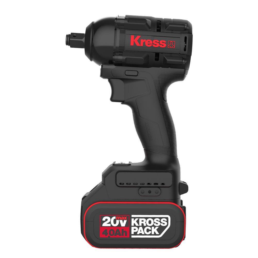 Kress KH275 20Volt/4.0Ah Li-ion Çift Akülü 500Nm Kömürsüz Profesyonel Şarjlı Somun Sıkma