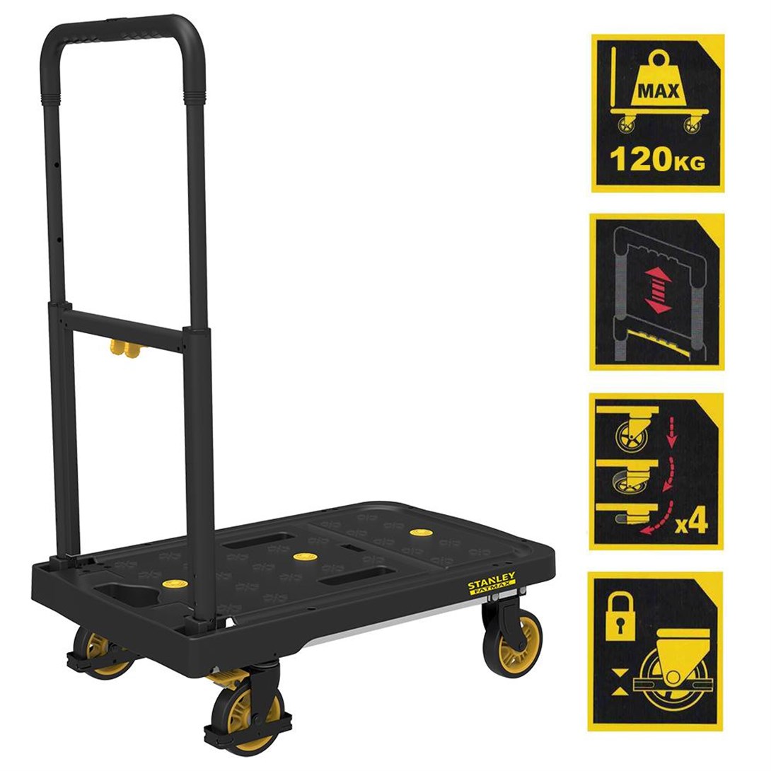Stanley FATMAX FX712 120Kg Profesyonel Katlanabilir Paket Taşıma Arabası