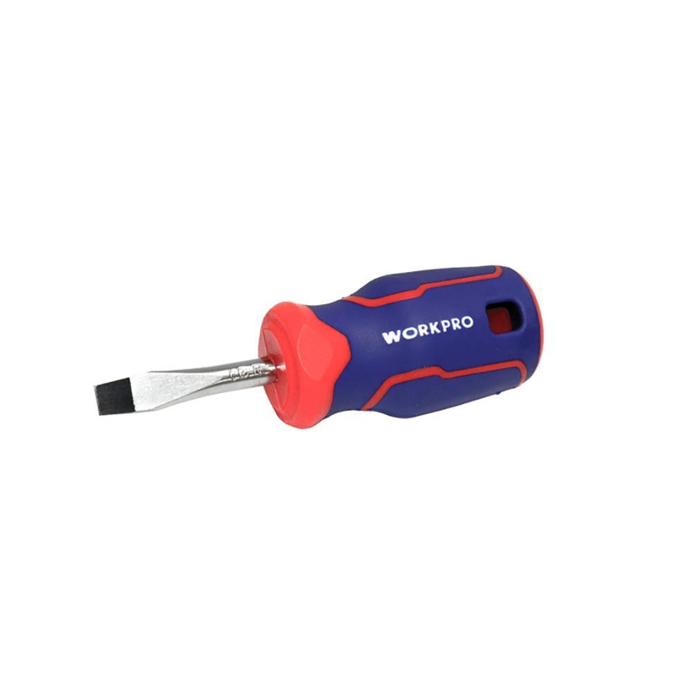 WORKPRO WP221024 6.5x38mm CR-V Manyetik Profesyonel Düz Topaç Tornavida