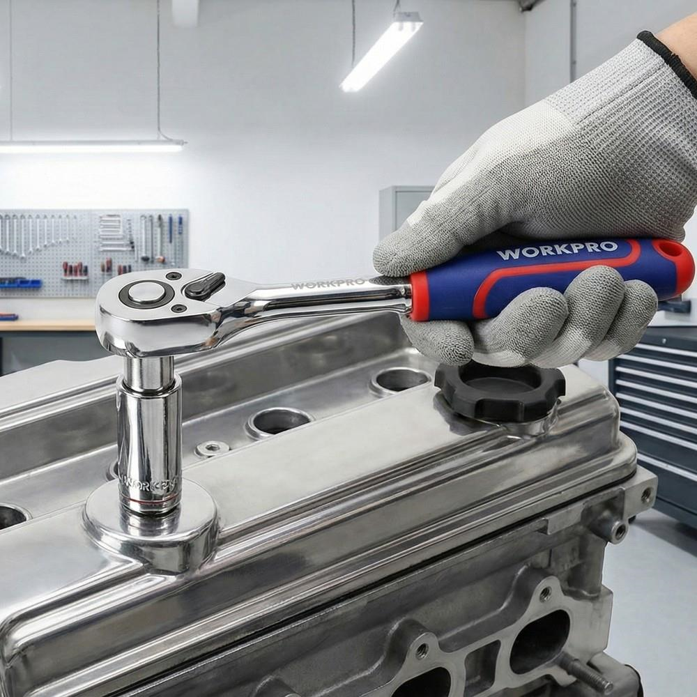 WORKPRO WP271009 1/2’ Cr-V Profesyonel Cırcır Lokma Kolu